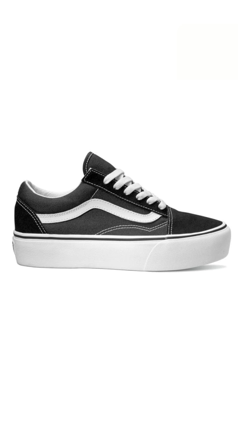 Zapatillas Old Skool Platform Black/White