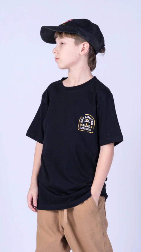 Remera Spy Limited Kids Surf Beach Black - comprar online