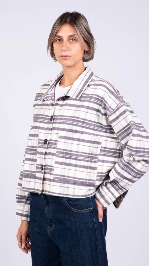 Camisaco Spy Dollies Margarita White/Grey - comprar online