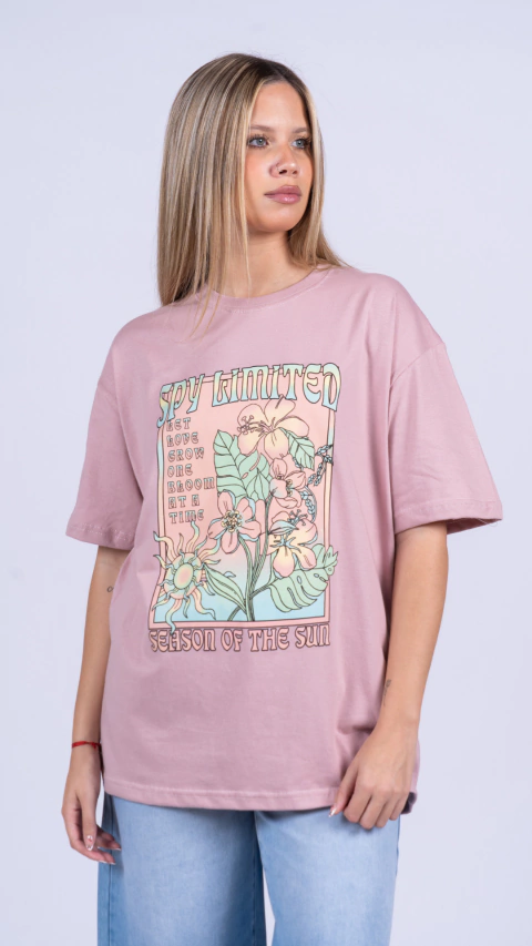 Remera Spy Dollies Liza Oversize Lila - comprar online