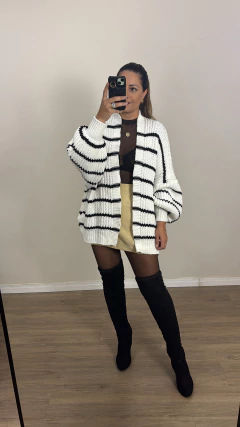 Cardigan Amber Listrado - comprar online