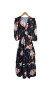 Vestido Maithe | FLORIDO PRETO