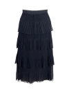 Saia Midi Camadas Agatha | Tule