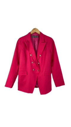 Blazer Alongado Alfaiataria Pink Sara