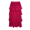 Saia Midi Camadas Agatha | PINK