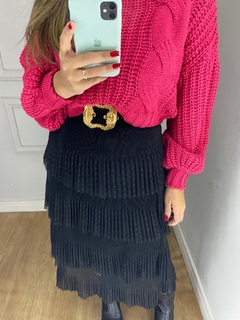 Saia Midi Camadas Agatha | Tule - comprar online