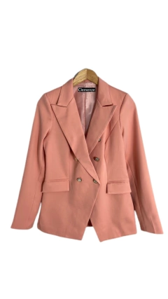 Blazer Alongado Alfaiataria Rosé Sara