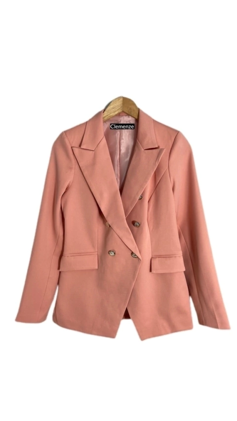Blazer Alongado Alfaiataria Rosé Sara