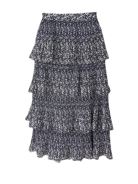 Saia Midi Camadas Agatha | Floral