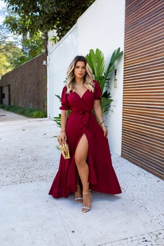Imagem do Vestido Envelope Manga Curta