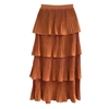 Saia Midi Camadas Agatha | CAMEL