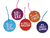 Adornos navideños con frases y deseos - comprar online