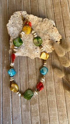 collar piedras ambar en internet