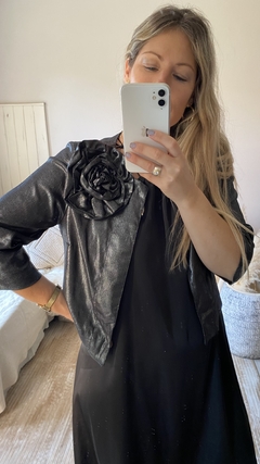 Chaqueta Flower (natural, negro, blanco)