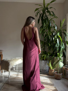 Vestido Star borgoña largo - comprar online