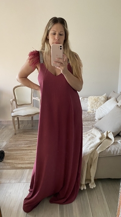 Vestido Hera Borgoña en internet