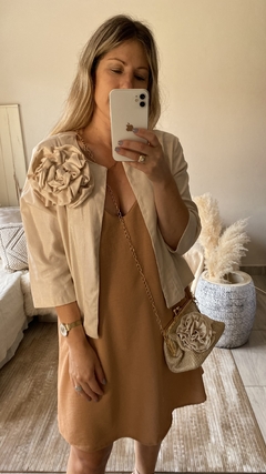Chaqueta Flower (natural, negro, blanco) - ZABAR
