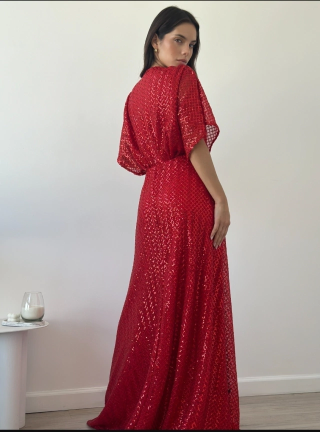 Vestido Elena tull bordado – Soya — imagen 4