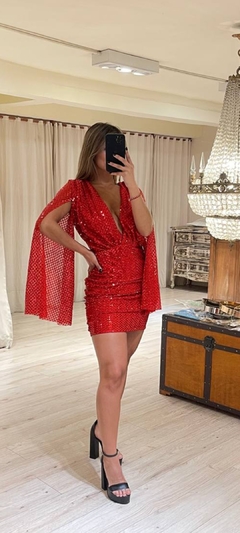 vestido flor tull bordado