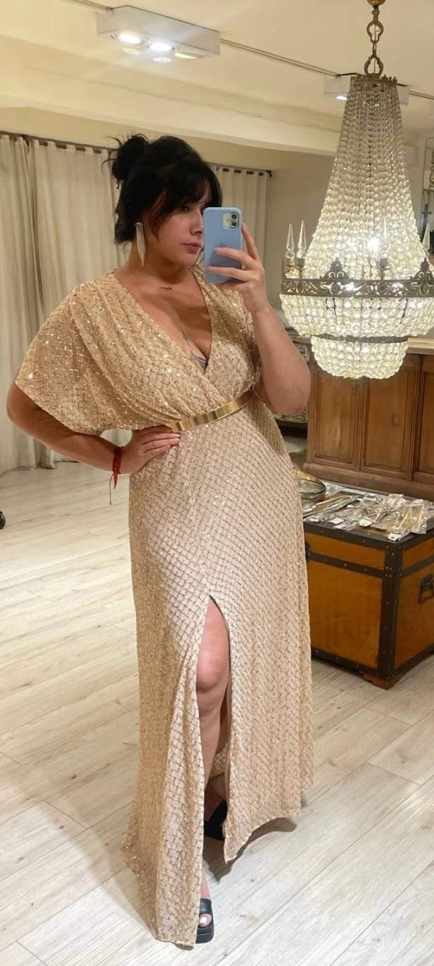 Vestido Elena tull bordado – Soya — imagen 23