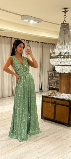 Vestido cala Lentejuela -V13943 en internet