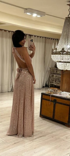 Vestido cala Lentejuela -V13943 - comprar online