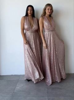 Vestido cala Lentejuela -V13943