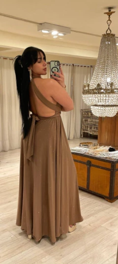 Vestido Cala lurex -V13941 - Soya