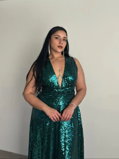 Vestido cala Lentejuela -V13943