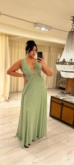 Vestido cala Lentejuela -V13943 - tienda online