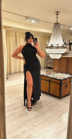 vestido gala lurex - tienda online