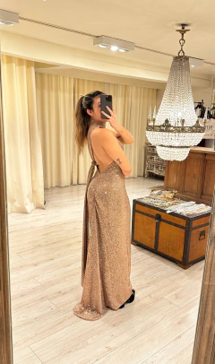 Vestido fiore lentejuela v14914 - Soya
