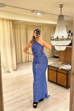 Vestido fiore lentejuela v14914 - tienda online