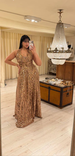 Vestido cala guipiure -V13946 en internet