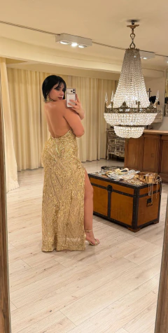 Vestido gala Guipiure V1542