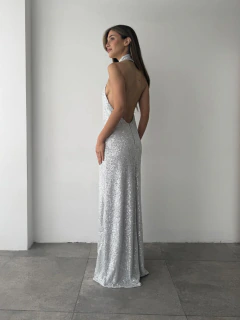 Vestido gala V15421 - lentejuela lisa en internet