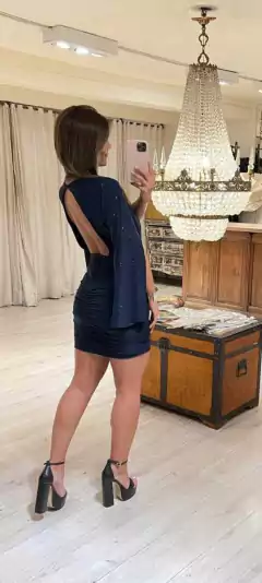 VESTIDO FLOR LUREX -v0672 - tienda online