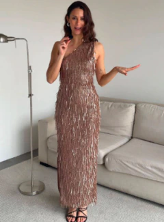 Vestido fiore flecos v14915 - tienda online