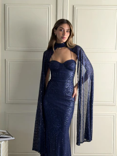 Vestido zabri lentejuela -V15481 - comprar online