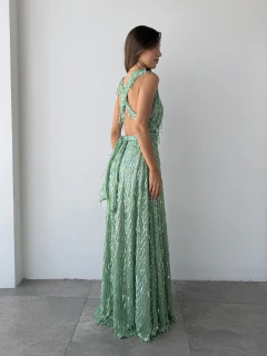 Vestido cala flecos -V139469 - comprar online
