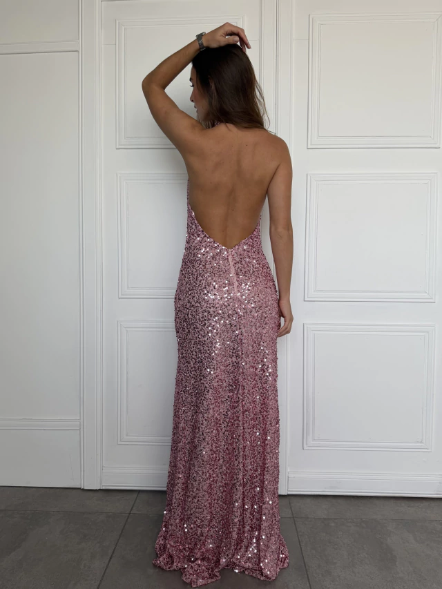 Vestido Regina canutillo V1538 Soya — imagen 11