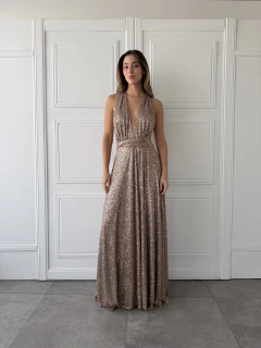 Vestido cala Lentejuela -V13943 - comprar online