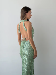 vestido MIA flecos lentejuela -V1523 en internet