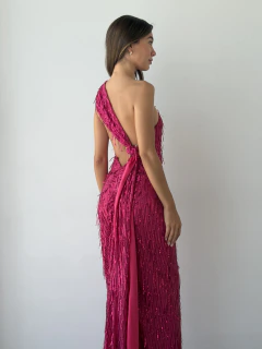 Vestido fiore flecos v14915 - Soya