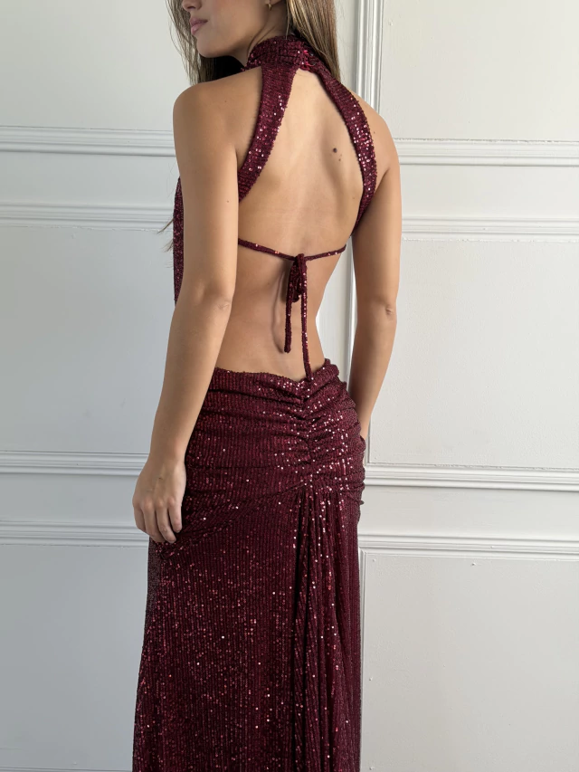 Vestido cielo de Soya con lentejuela — imagen 23