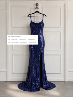 Vestido Valeria LENTEJUELA . V15731 - tienda online