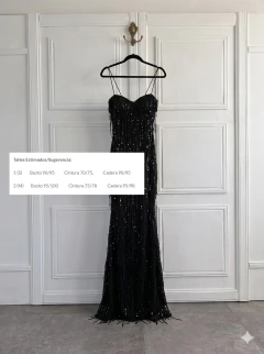 Vestido zabri flecos -V15483 - comprar online