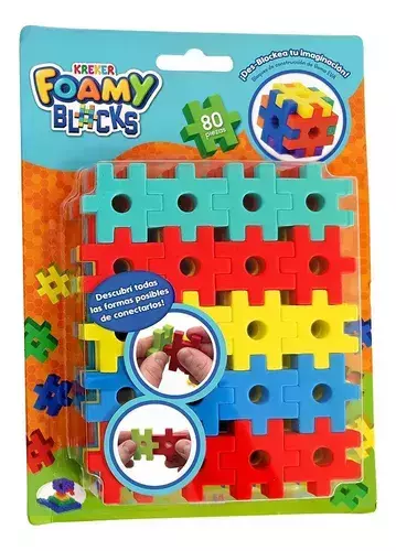 Bloques 3D encastrables de goma - comprar online