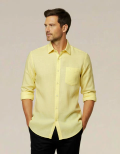 CAMISA MANGA LONGA HAME (PALHA) - comprar online