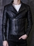 Black Oiled Biker Jacket - buy online